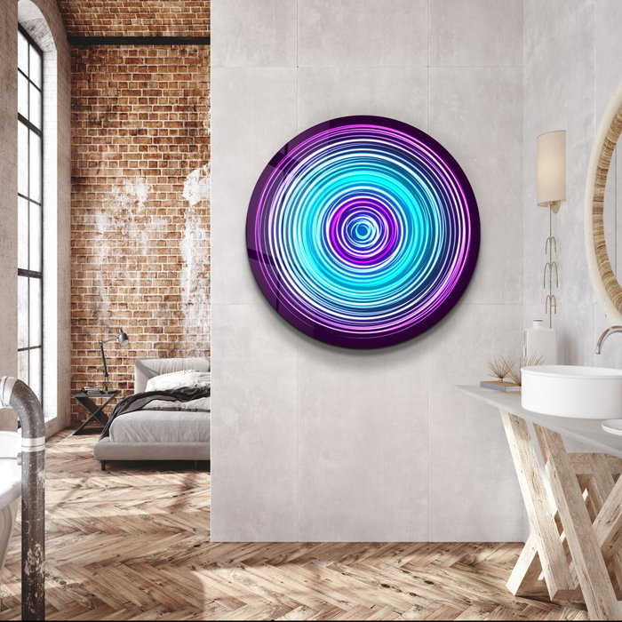 Wallity Cuadro decorativo de vidrio templado SKR-9059 (80 x 80 cm) Multicolor